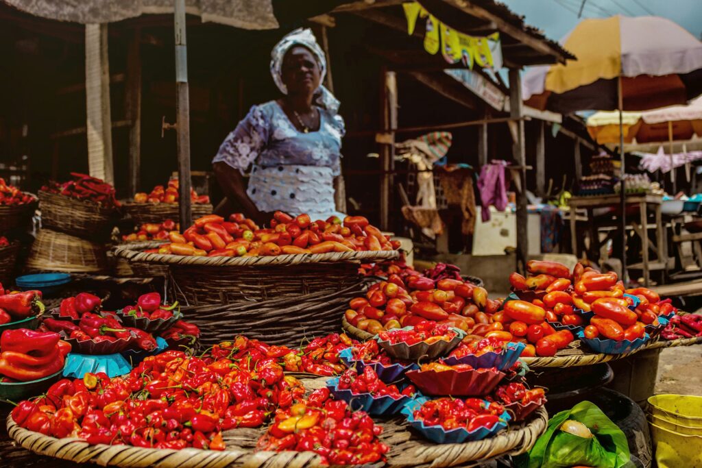 Travel Business Assistance | Nigeria | Market Vegetables